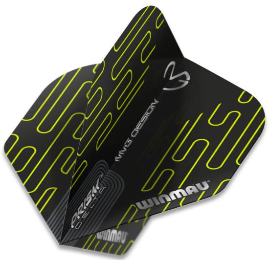 Winmau Prism MvG Flight Grau-Schwarz-Grün