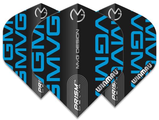 Winmau Prism Delta MvG Flight schwarz-blau