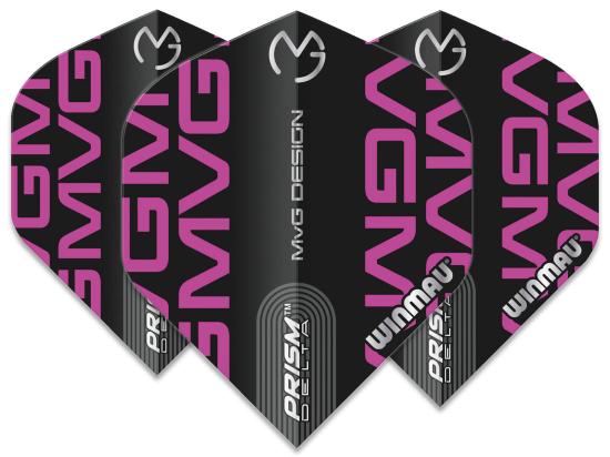 Winmau Prism Delta MvG Flight schwarz-lila