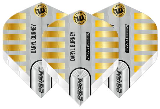 Winmau Prism Delta Flight Daryl Gurney weiß-gold