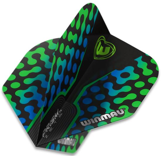 Winmau Prism Zeta Flight Schwarz-Grün-Blau