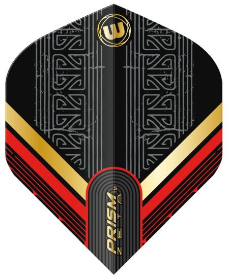 Winmau Zeta Flight schwarz-rot-gold