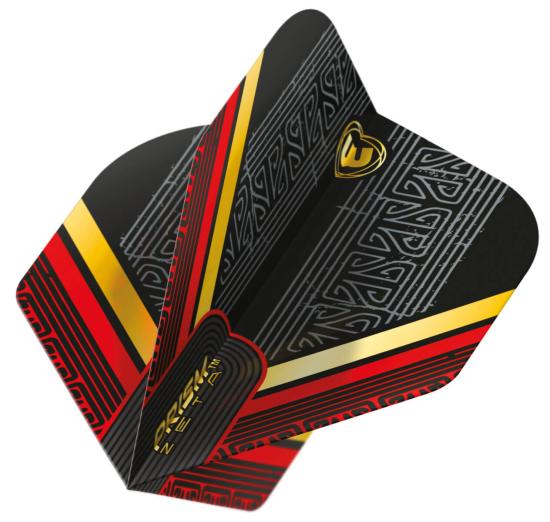 Winmau Zeta Flight schwarz-rot-gold