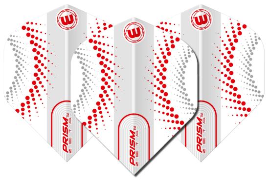 Winmau Zeta Flight weiß-rot-grau