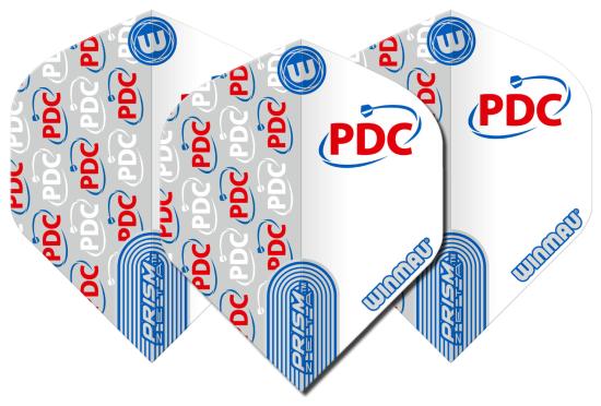 Winmau Prism Zeta Flight PDC weiß-grau