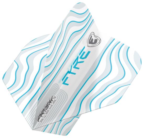 Winmau Prism Alpha Flight Fyre weiß-grau