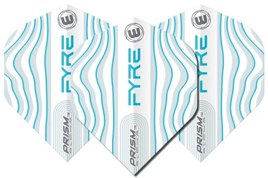Winmau Prism Alpha Flight Fyre weiß-grau