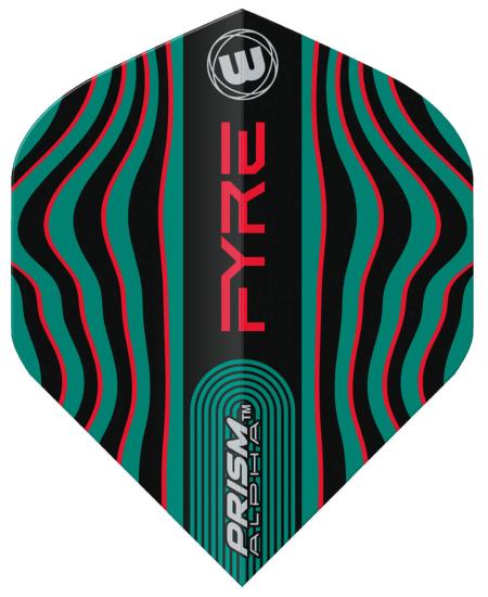 Winmau Prism Alpha Flight Fyre grün-schwarz