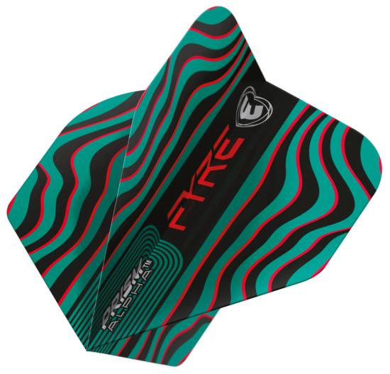 Winmau Prism Alpha Flight Fyre grün-schwarz