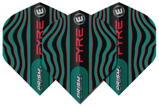 Winmau Prism Alpha Flight Fyre grün-schwarz