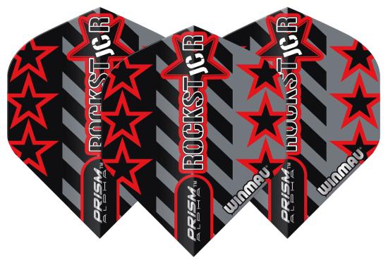 Winmau Prism Alpha Joe Cullen Flight rot-grau