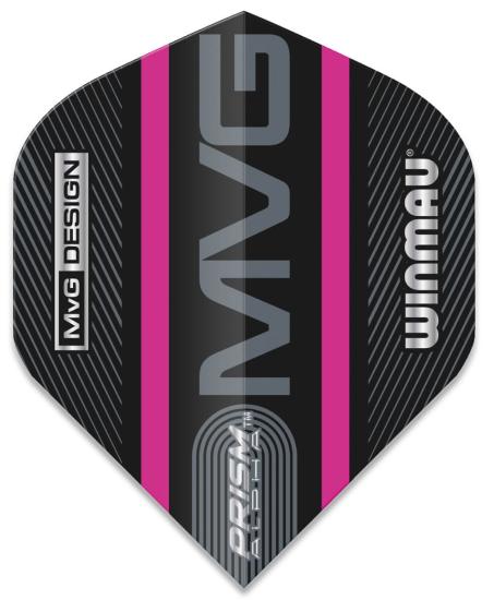 Winmau Prism Alpha MvG Flight schwarz-Magenta