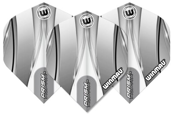 Winmau Prism Alpha Flight Silber-Grau