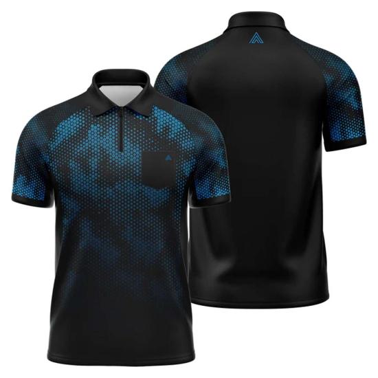 Arraz Hex Dartpolo Schwarz-Blau 