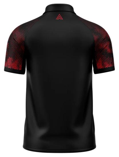 Arraz Hex Dartpolo Schwarz-Rot
