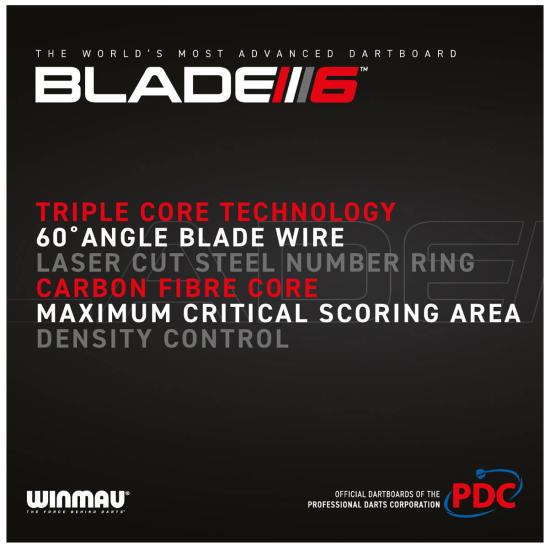 Winmau Blade 6 Triple Core PDC Dart Board