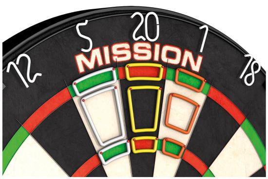 Mission Darryl Fitton Accuracy Trainer Pack Dart Trainings Felder