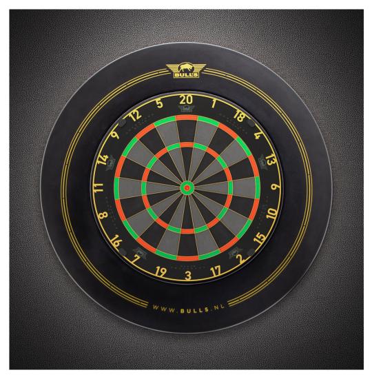 Bulls Advantage Black Dartboard 