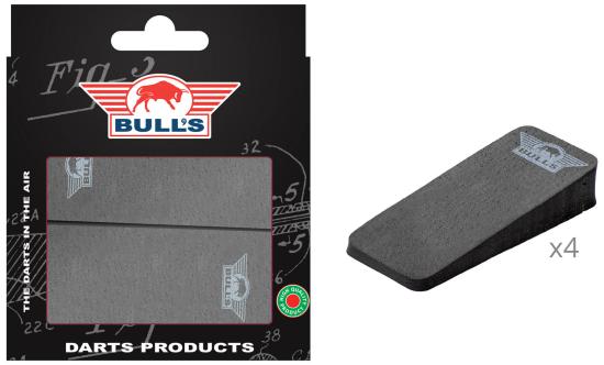Bulls Dartboard Wedges Black Board Packer 4 Stück