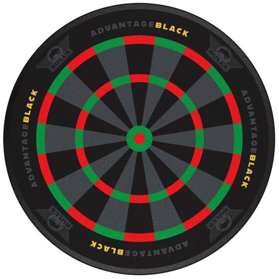 Bulls Mini Advantage Black Dartboard 10 cm Aussteller für Darts