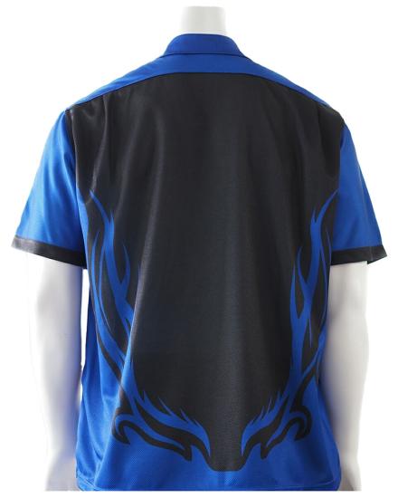 Darthemd Tribal schwarz-blau