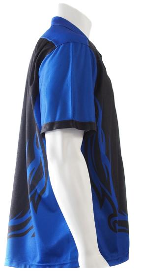 Darthemd Tribal schwarz-blau