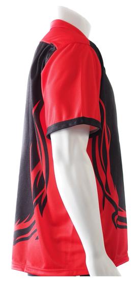 Darthemd Tribal schwarz-rot