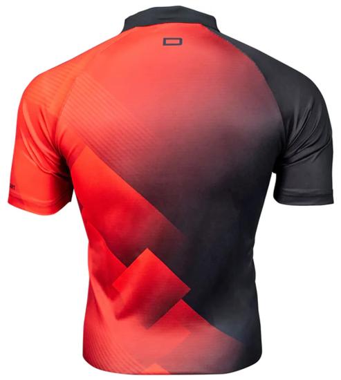 Datadart Vertex Dart Shirt Schwarz-Rot