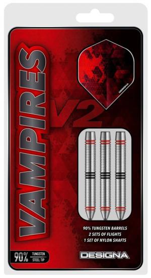 Designa Vampires V2 M4 90% Tungsten Steeldart 22-24-26g