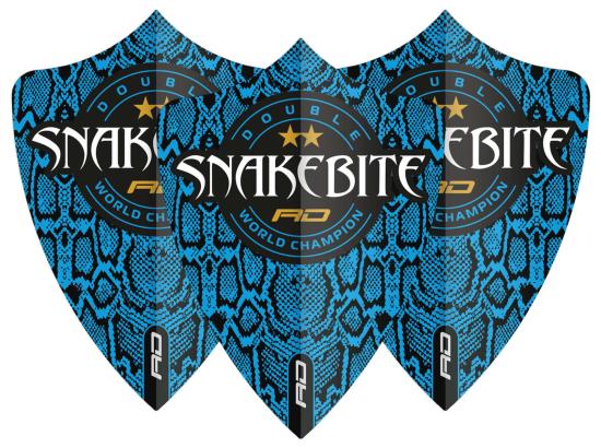 RedDragon Snakebite DWC Freestyle Flights Blau
