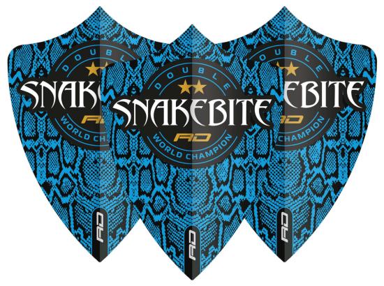 RedDragon Snakebite Double WC Freestyle Flights Blau