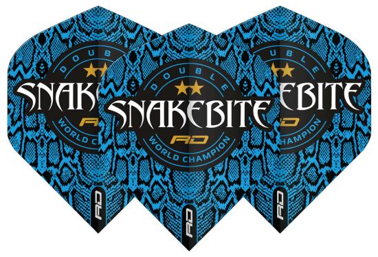 RedDragon Snakebite Double WC Std Flights Blau Skin