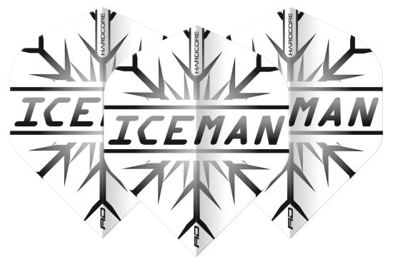 RedDragon Gerwyn Price - Iceman Dart Flights Grau Snowflake