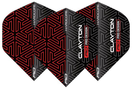 RedDragon Hardcore Premium Clayton Rot-Schwarz Flight