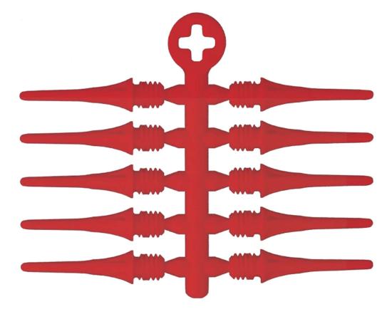 Cosmo Fit Point Plus 2 60 Stück Rot