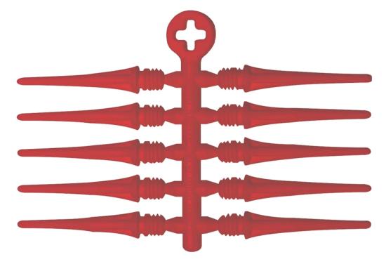 Cosmo Fit Point Plus 2 60 Stück Rot