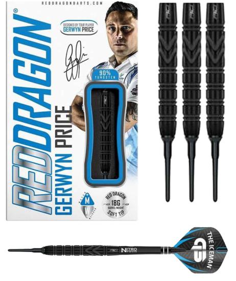 RedDragon Gerwyn Iceman Price Black SE Softdart 20g