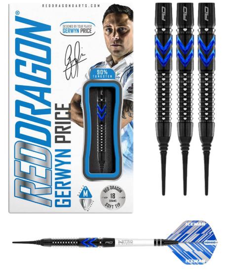 RedDragon Gerwyn Iceman Price Blue Ice Softdart 20g