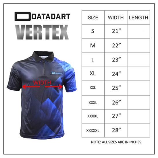Datadart Vertex Dart Shirt Schwarz-Blau