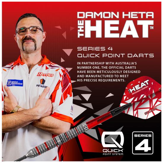 Harrows Damon Heta Serie 4 90% Steeldart 21-23-24-25g