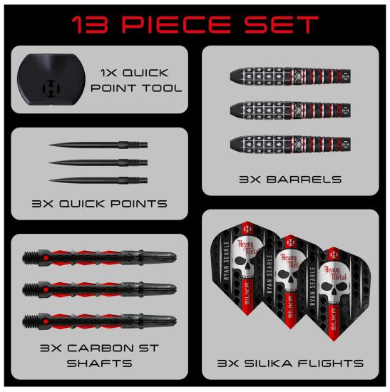 Harrows Ryan Searle Serie 3 90% Steeldart 22-23-24-26-30-32g