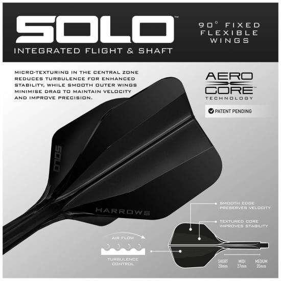Harrows Solo Shaft Flight System Schwarz