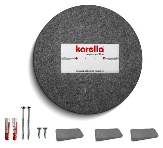 Karella Schallschutz Compact Ø45 cm für Steeldartboards