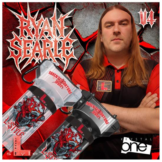 L-Style Krystal One Dart Case Ryan Searle V4 Klar-Schwarz