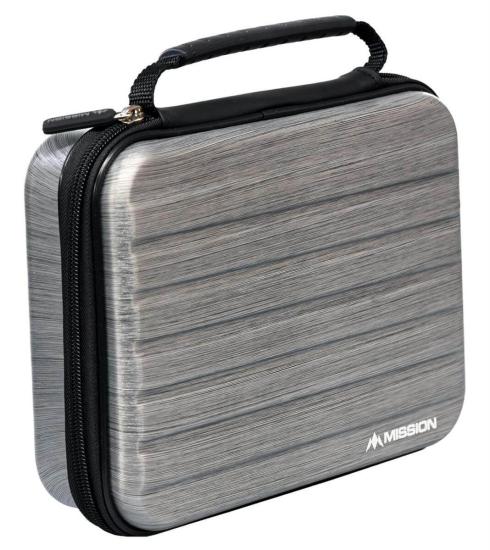 Darts Case - Metallic Silber Grau