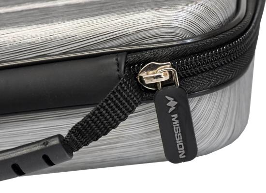 Mission ABS4 Darts Case Metallic Silber Grau