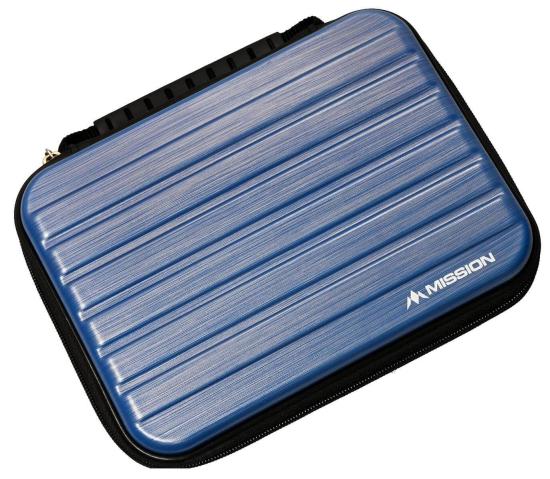 Mission ABS4 Darts Case Metallic Aqua Blau