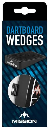 Mission Dartboard Wedges Black Silicon Board Packer 8 Stück