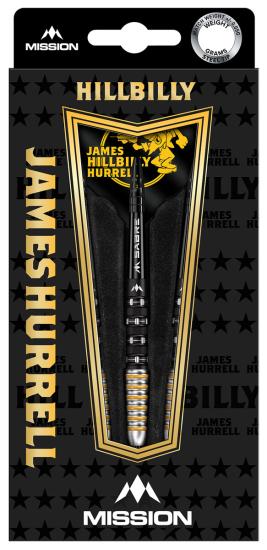 Mission James Hurrell 90% Schwarz-Gelb Steeldart 22-24-26g