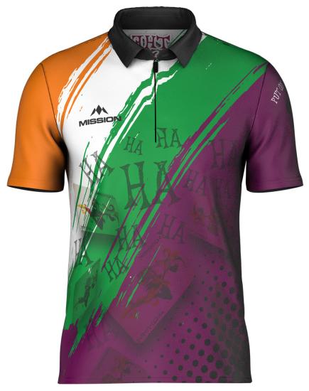 Mission Spieler Dart Shirt  John O Shea The Joker Größe S-3XL